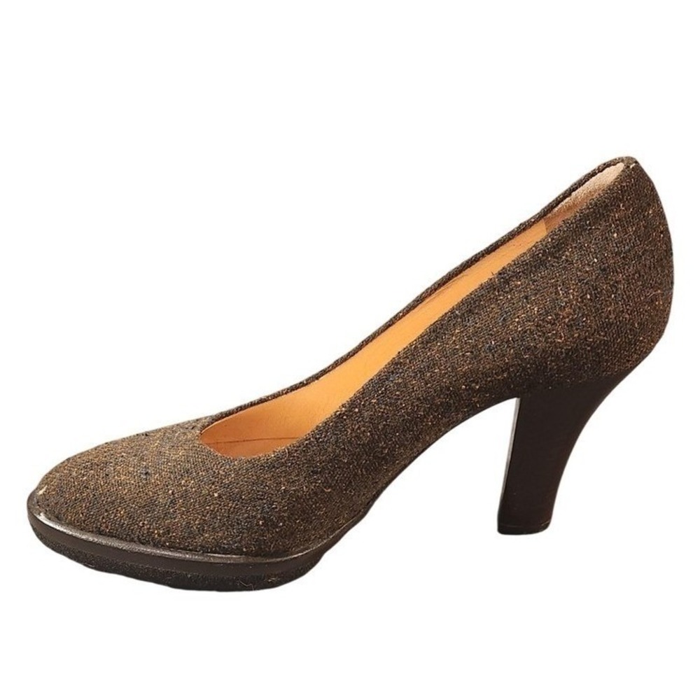 Walter Steiger Tweed Fabric Heels Women Size 36 Made in Italy‎